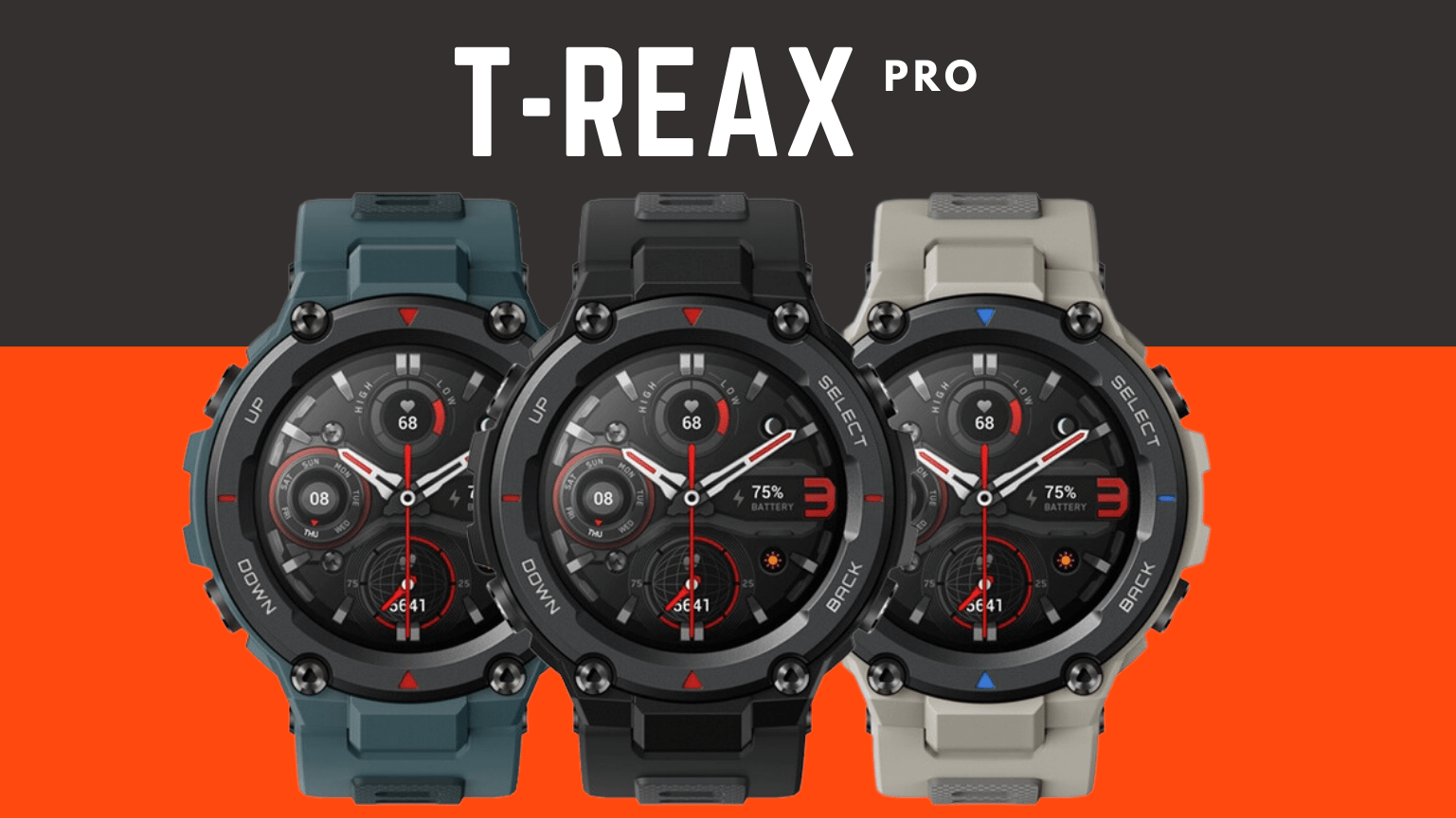 Cool Smart Watch: ]Amazfit T-Rex Pro [